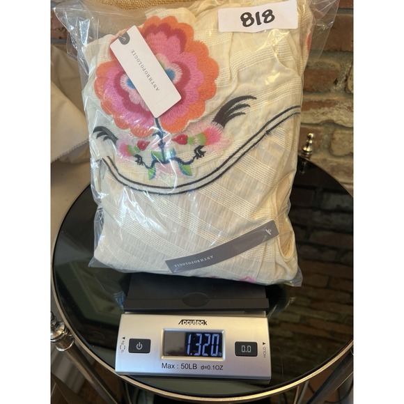 NWT! Anthropologie Plenty by TRACY REESE Cream Floral One Shoulder Maxi Dress XL - Picture 9 of 9